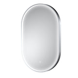 Columba 500 x 800mm Polished Chrome Inset Frame LED Mirror