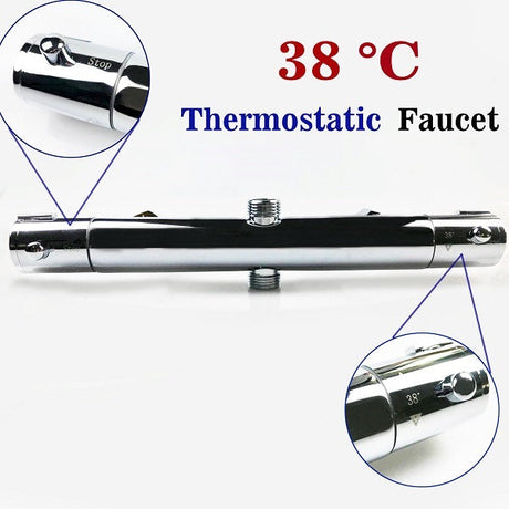 Modern Splash Chrome Thermostatic Shower Set-H-08A