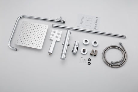 Modern Splash Chrome Thermostatic Shower Mixer-H-210F