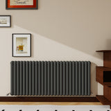 Modern Splash Vertical Round Tube Cast Iron Radiator 600x1584mm Double