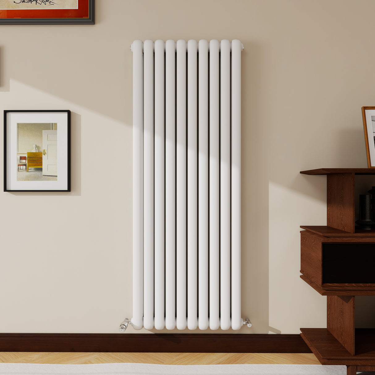 Modern Splash Vertical Round Tube Cast Iron Radiator 1800x624mm Double