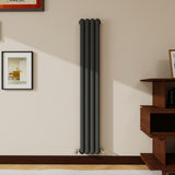 Modern Splash Vertical Round Tube Cast Iron Radiator 1600x264mm Double
