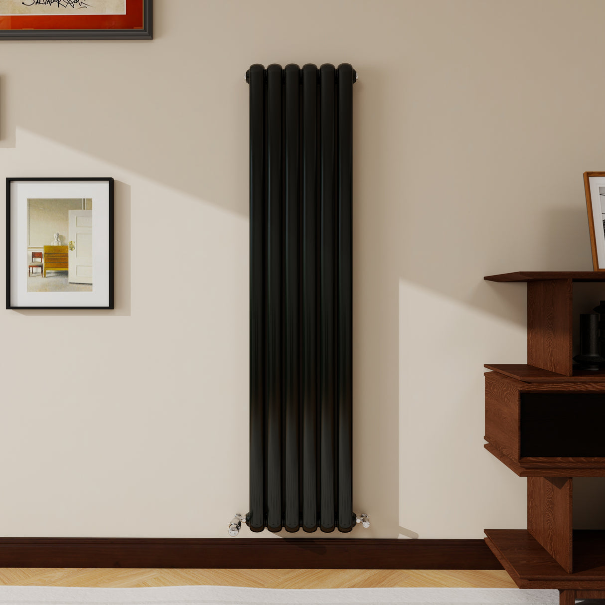 Modern Splash Vertical Round Tube Cast Iron Radiator 1600x384mm Double