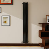 Modern Splash Vertical Round Tube Cast Iron Radiator 1800x264mm Double
