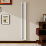 Modern Splash Vertical Round Tube Cast Iron Radiator 1800x264mm Double