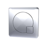 Modern Splash  Toilet Square Chrome Dual Flush Push Button