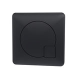 Modern Splash  Toilet Square Black Dual Flush Push Button