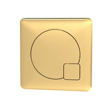 Modern Splash  Toilet Square Brushed Brass Dual Flush Push Button