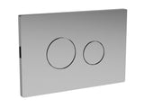 Modern Splash  Toilet Round Chrome Dual Flush Push Button