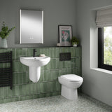 Modern Splash  Milo Round Back to Wall Toilet Pan