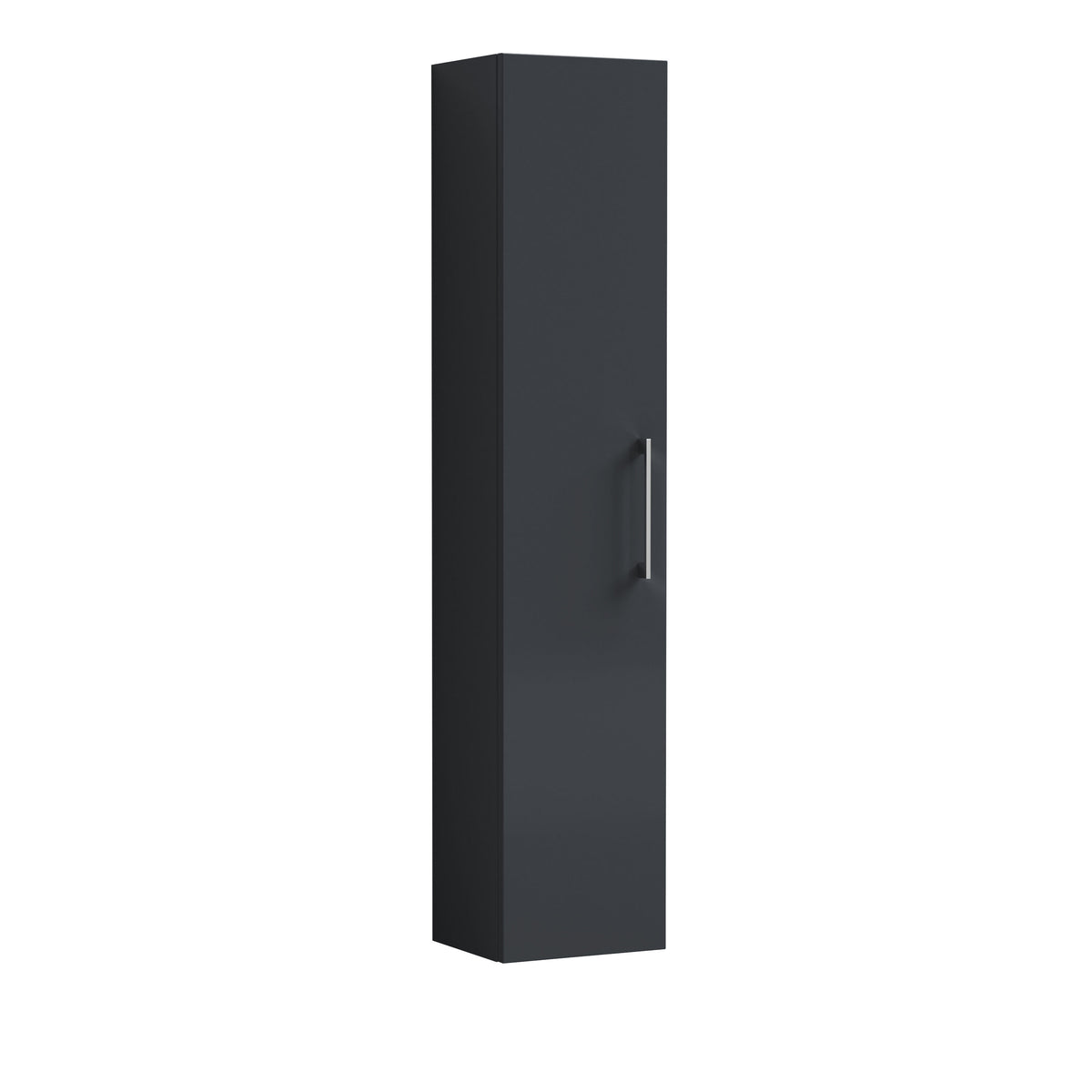 Modern Splash 300mm Soft Black Wall Hung Tall Cabinet