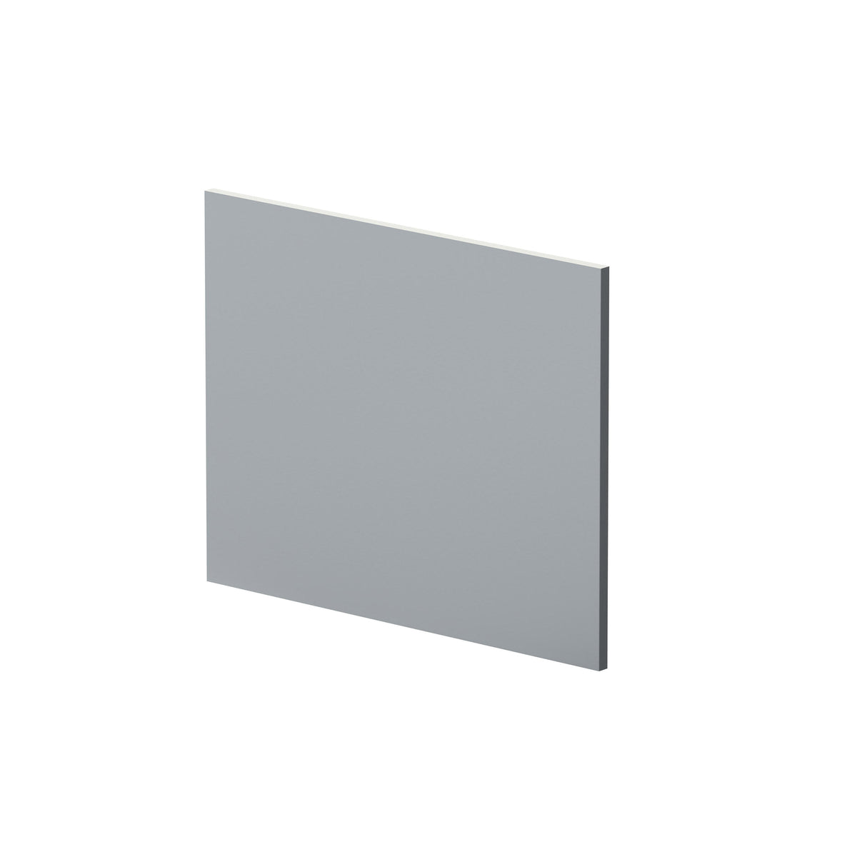 Modern Splash 700mm L-Shape Square Satin Grey MDF Matt Shower Bath End Panel