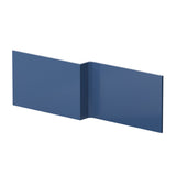 Modern Splash 1700mm L-Shape Square Satin Blue MDF Matt Shower Bath Front Panel