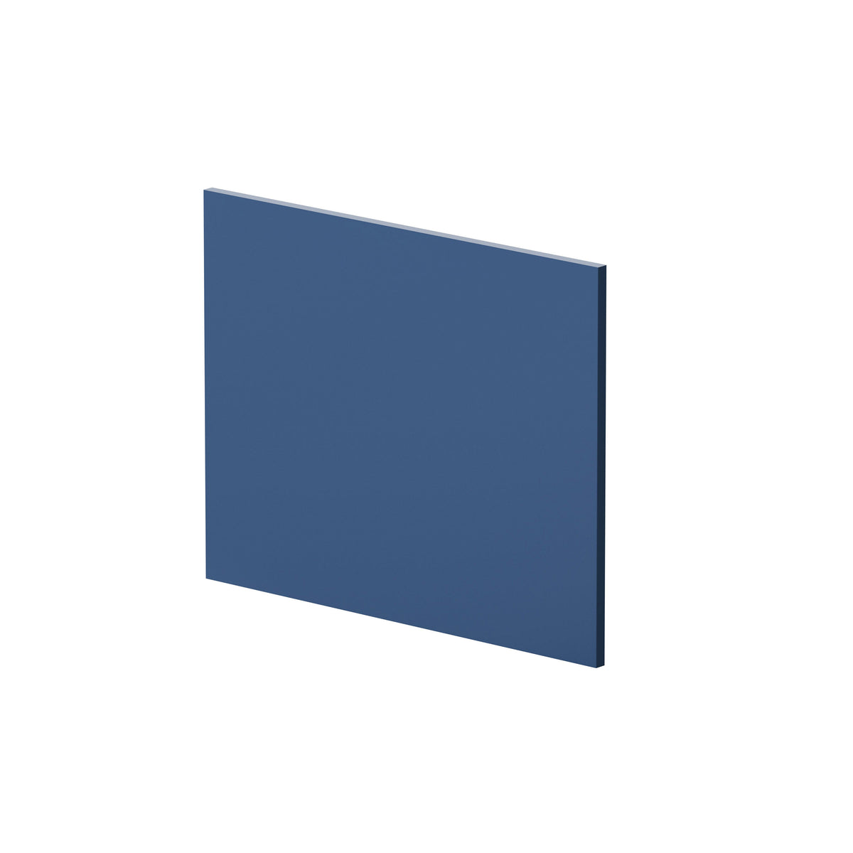 Modern Splash 700mm L-Shape Square Satin Blue MDF Matt Shower Bath End Panel
