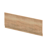 1700mm Autumn Oak MFC Woodgrain Front Bath Panel With Plinth