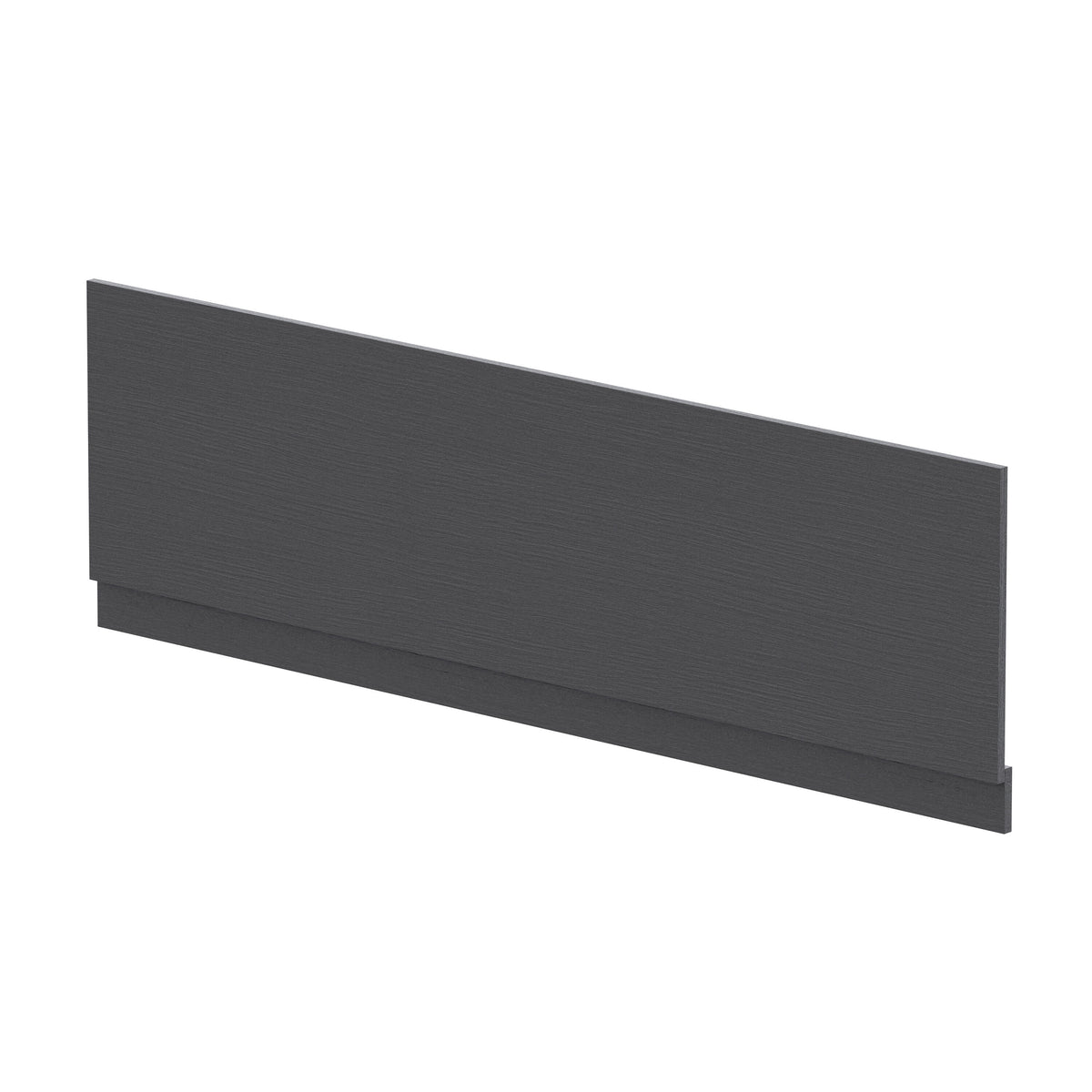 1800mm Graphite Grey Woodgrain MFC Front Bath Panel With Plinth