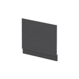 700mm Graphite Grey Woodgrain MFC End Bath Panel With Plinth