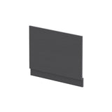 750mm Graphite Grey Woodgrain MFC End Bath Panel With Plinth