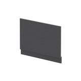 800mm Graphite Grey Woodgrain MFC End Bath Panel With Plinth