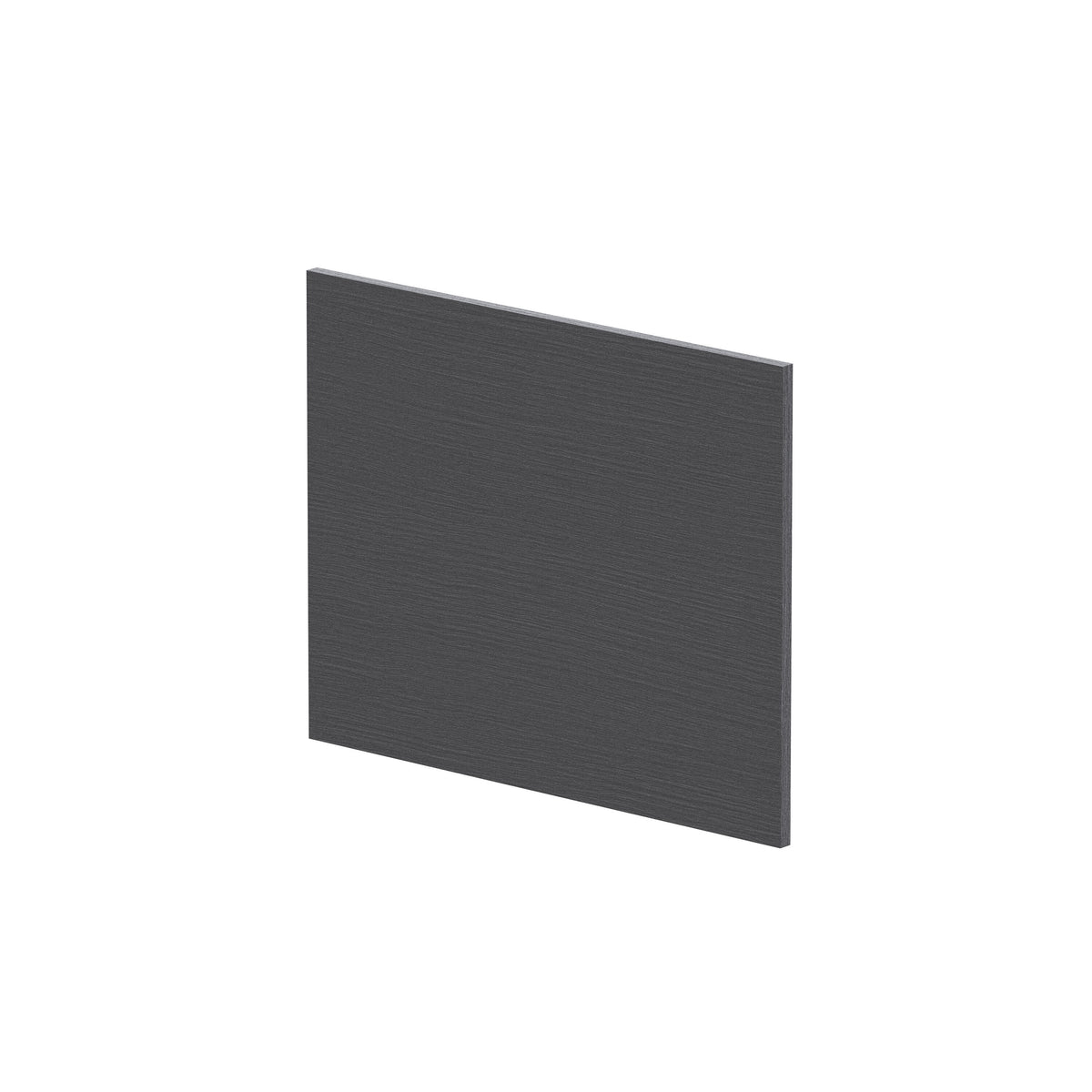 700mm L-Shape Square Graphite Grey Woodgrain MFC Shower Bath End Panel