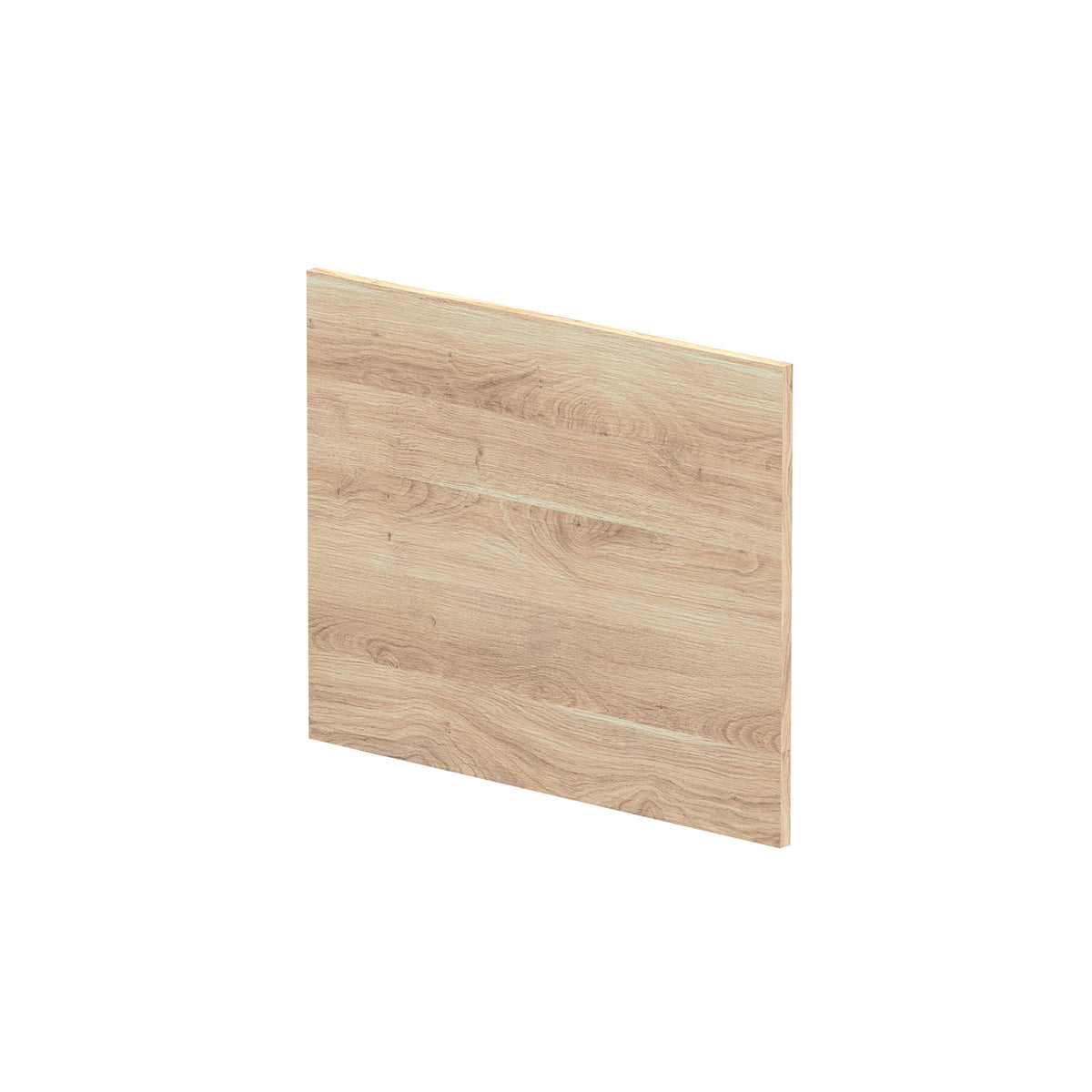 680 x 18mm Square Bleached Oak MFC Woodgrain Shower Bath End Panel
