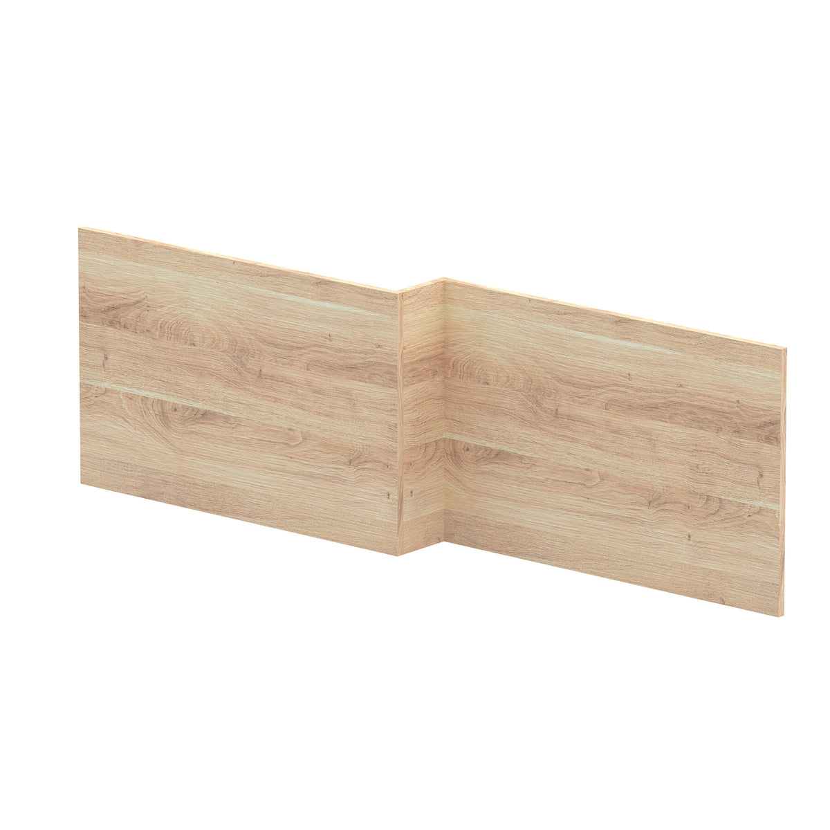1700mm Square Bleached Oak MFC Woodgrain Shower Bath Front Panel