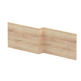 1700mm Square Bleached Oak MFC Woodgrain Shower Bath Front Panel