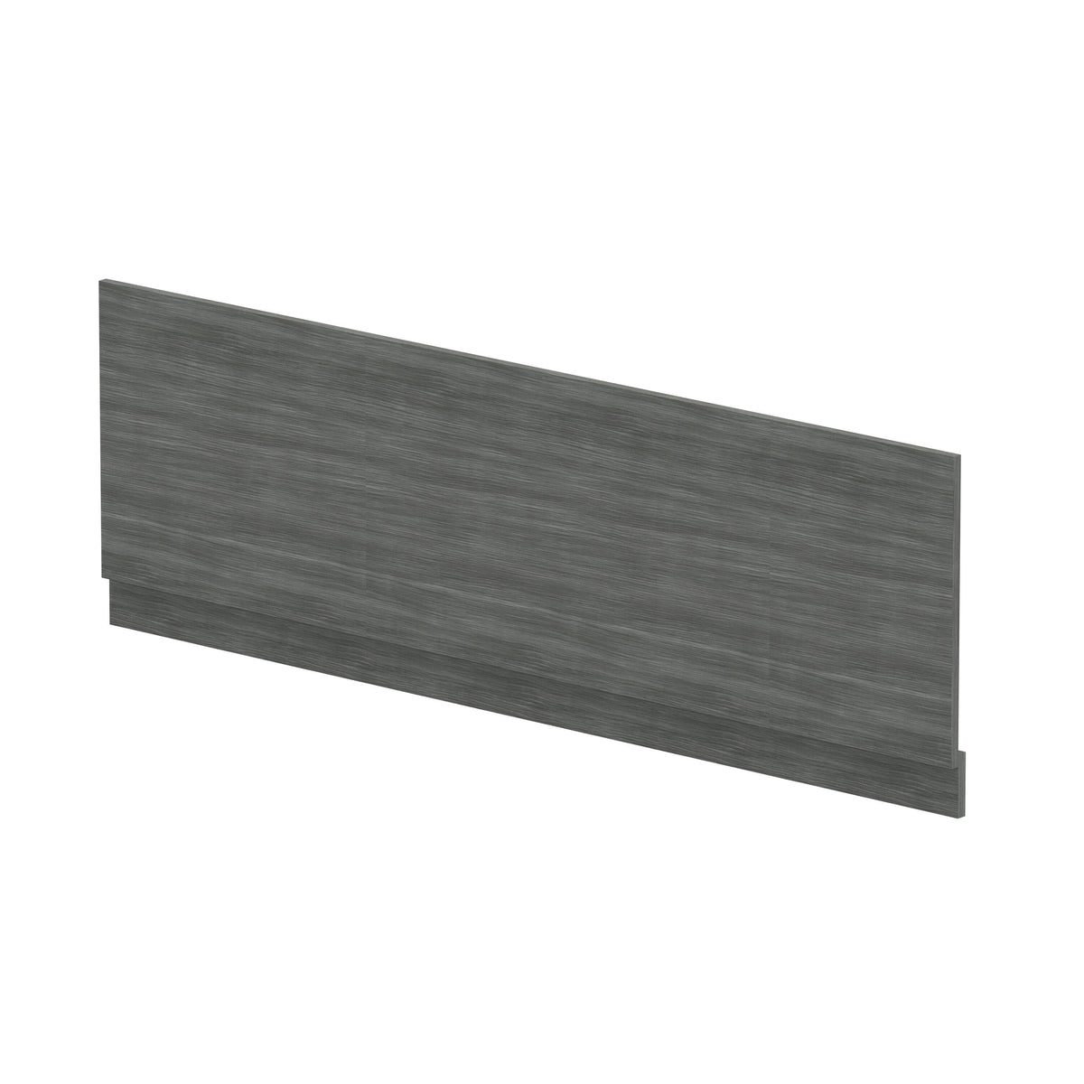 Modern Splash 1700mm Anthracite Woodgrain MFC Front Bath Panel With Plinth