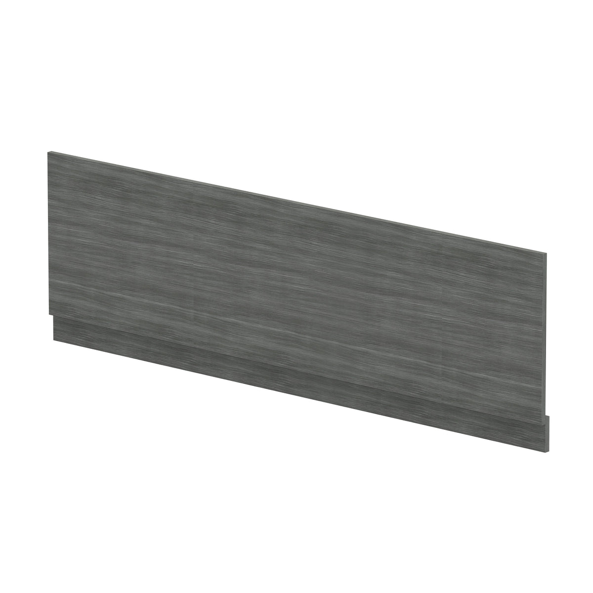 1800mm Anthracite Woodgrain MFC Front Bath Panel With Plinth
