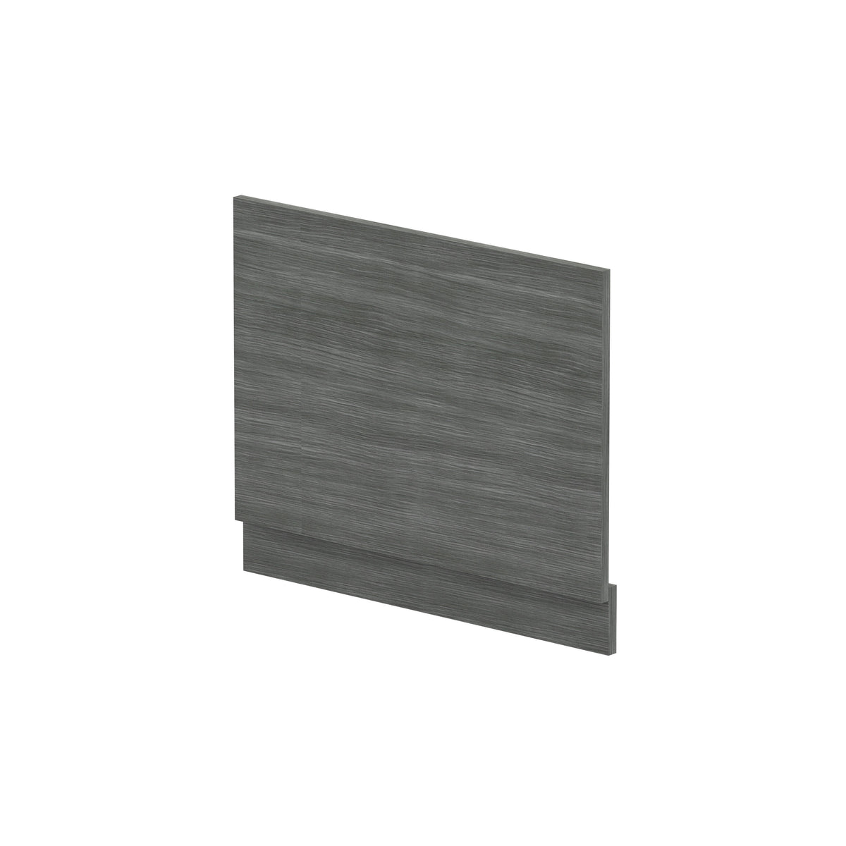 Modern Splash End 700mm Anthracite Woodgrain MFC Bath Panel With Plinth
