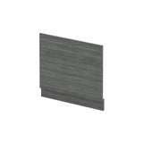 Modern Splash End 700mm Anthracite Woodgrain MFC Bath Panel With Plinth