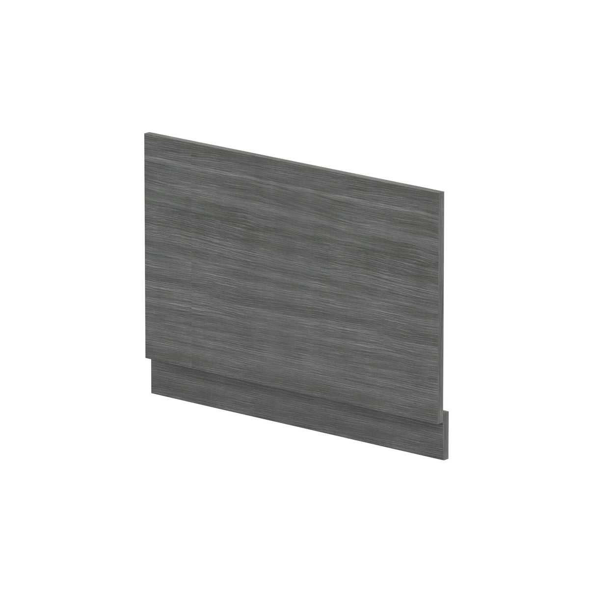 800mm Anthracite Woodgrain MFC End Bath Panel With Plinth