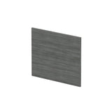 Modern Splash 700mm L-Shape Square Anthracite Woodgrain MFC Shower Bath End Panel