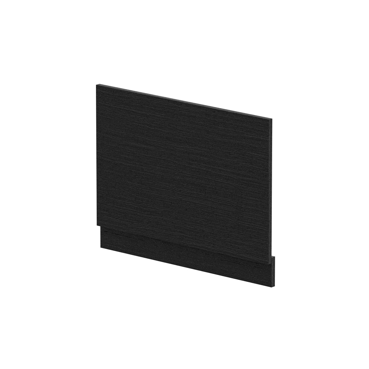 Modern Splash 750mm Charcoal Black MFC Woodgrain End Bath Panel With Plinth
