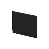 800mm Charcoal Black MFC Woodgrain End Bath Panel With Plinth
