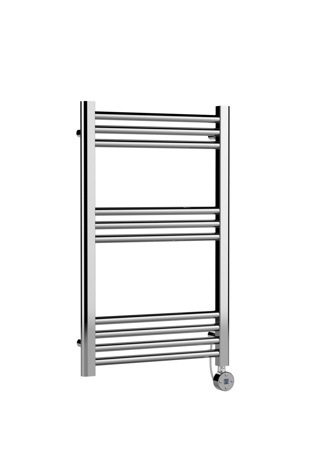 Chrome 800mm x 500mm Vertical Electric Heated Towel Rail
