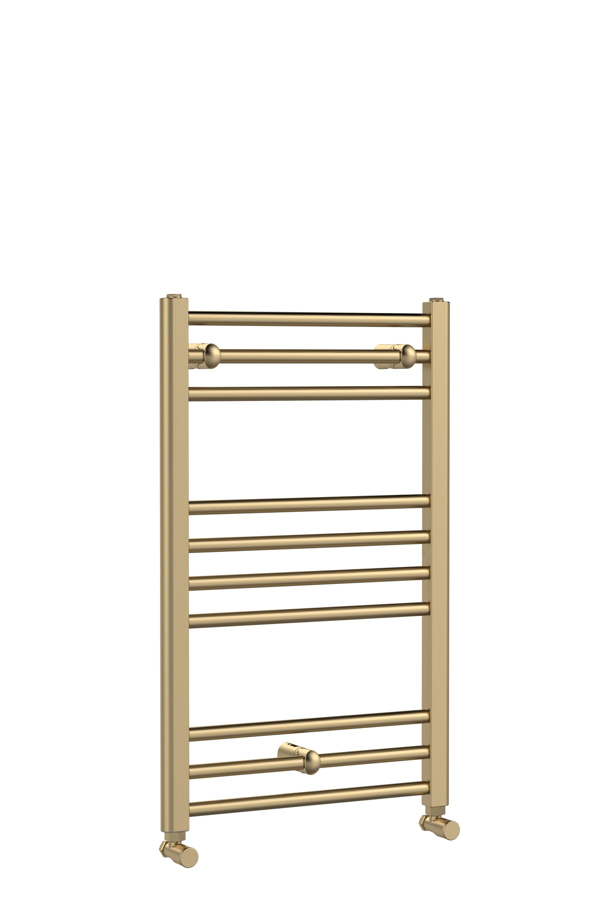 Lorica Brushed Brass 800mm x 500mm Vertical Single Panel Radiator