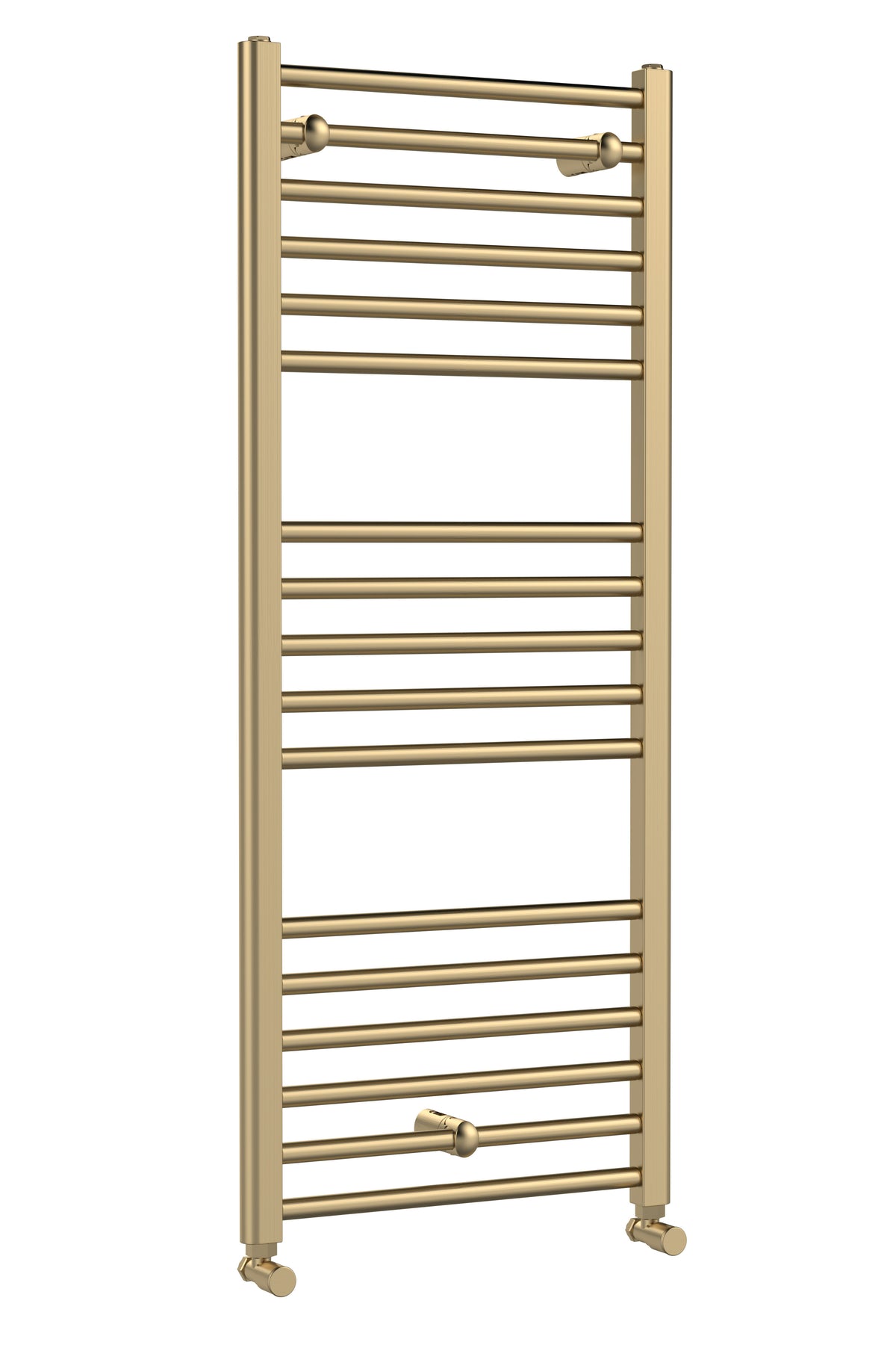 Lorica Brushed Brass 1200mm x 500mm Vertical Single Panel Radiator