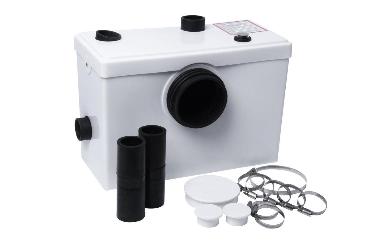 Modern Splash  White 600W 3 Inlet Macerator Pump System