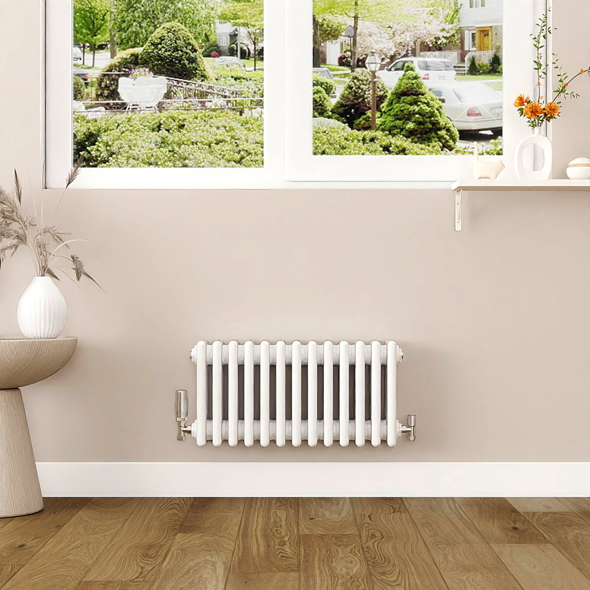 Modern Splash Cast Iron White Radiator-CIR3-13-4T
