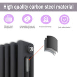 Modern Splash Cast Iron Black Radiator Details CIR3-9-2K

