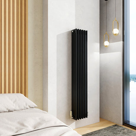 Modern Splash Cast Iron Black Radiator-CIR15-6-4K
