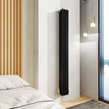 Modern Splash Cast Iron Black Radiator-CIR18-4-4K
