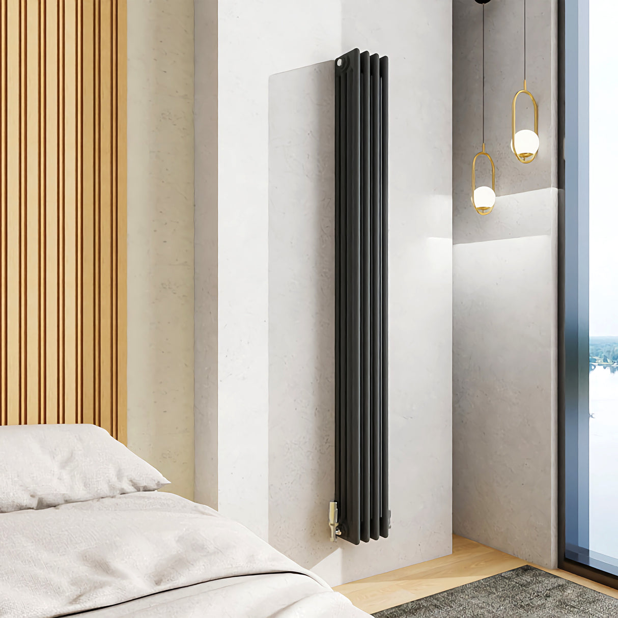 Modern Splash Cast Iron Anthracite Radiator-CIR18-8-4N

