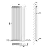 Modern Splash Cast Iron Radiator Size CIR15-12-3
