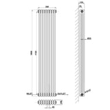 Modern Splash Cast Iron Radiator Size CIR18-8-3
