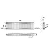 Modern Splash Cast Iron Radiator Size CIR3-26-3