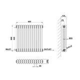Modern Splash Cast Iron Radiator Size CIR6-13-3