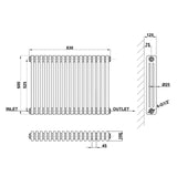 Modern Splash Cast Iron Radiator Size CIR6-18-3