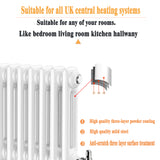 Modern Splash Cast Iron White Radiator Details
